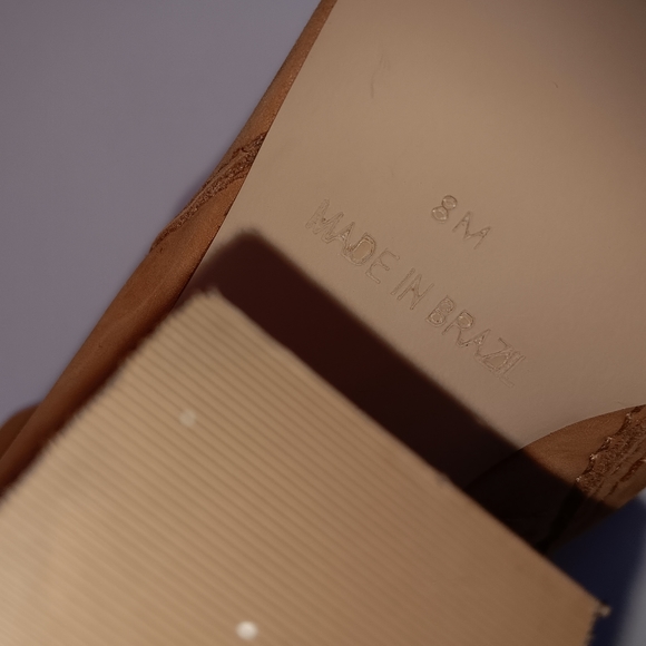 Steve Madden Tulisa Tan Suede Open Toe High Heel Bootie 8M - Picture 8 of 9